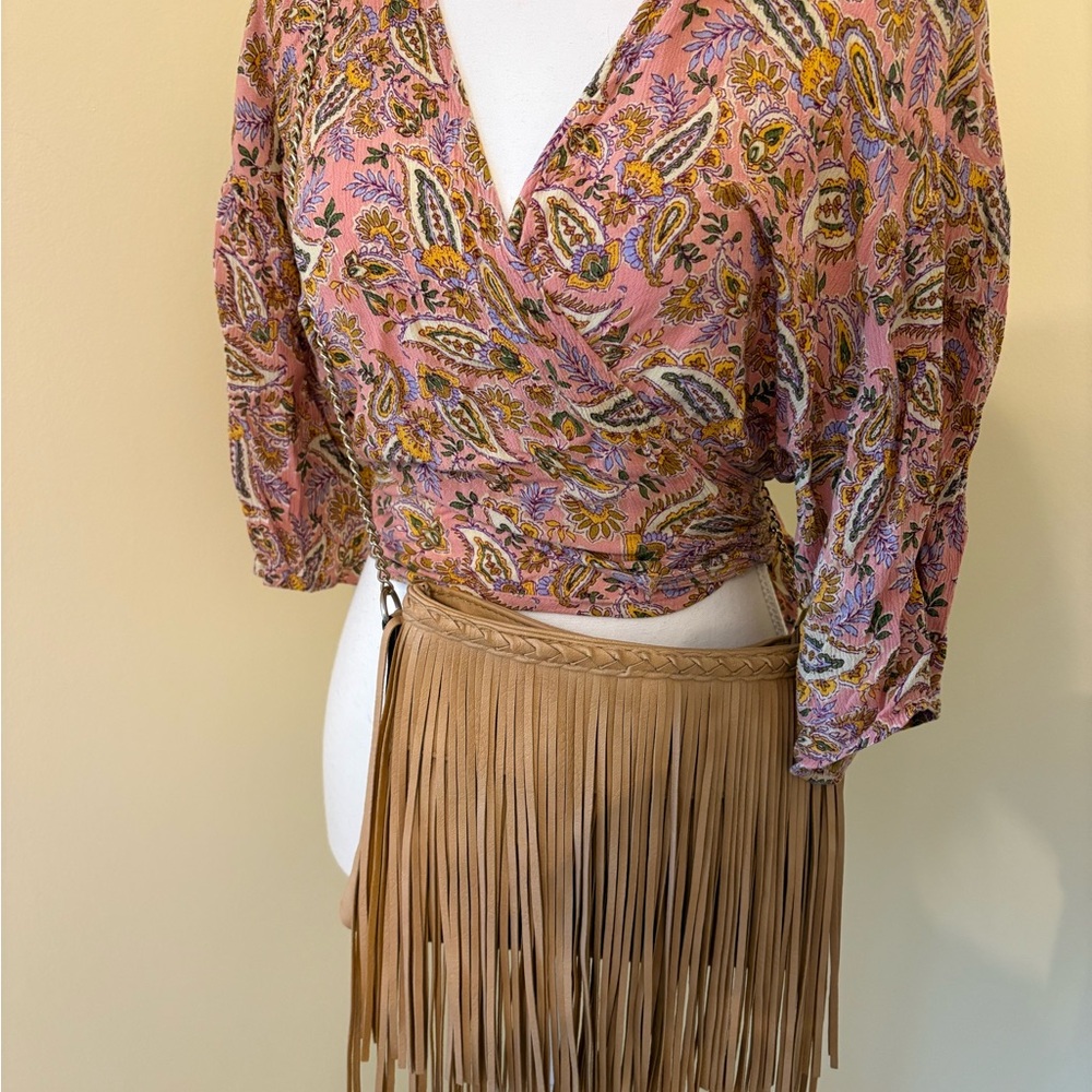 Fringe Tan Bag